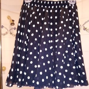 Poka Dot black and white skirt